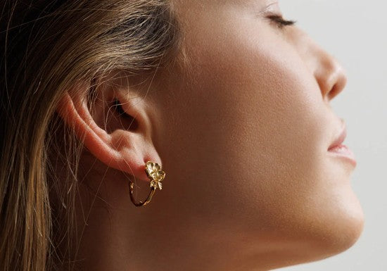 Boucles d'oreilles Flora hoop