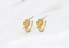 Boucles d'oreilles Flora hoop