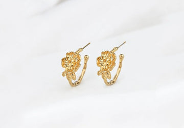 Boucles d'oreilles Flora hoop