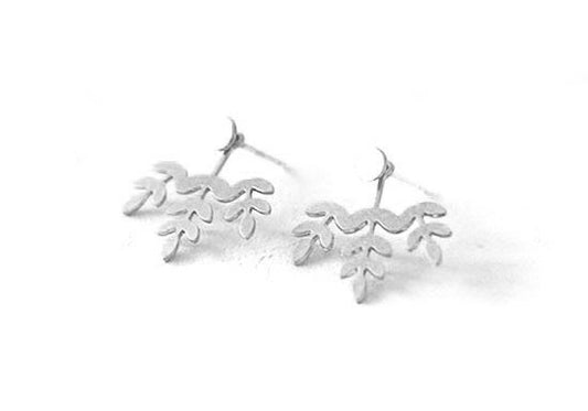 Boucles d'oreilles Geo Jacket argenté