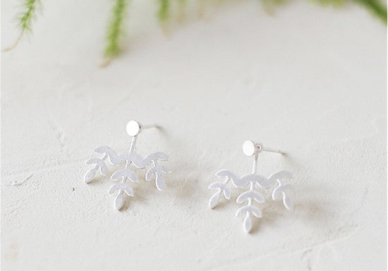 Boucles d'oreilles Geo Jacket argenté