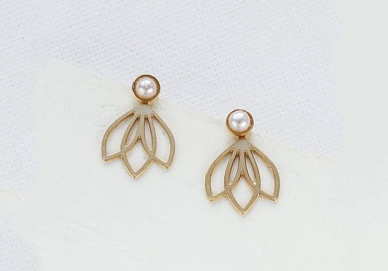 Boucles d'oreilles Lotus Jacket (coloris au choix)