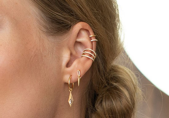 Boucles d'oreilles Rockfeller Hoop