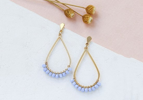 Boucles d'oreilles Sahara (coloris au choix)