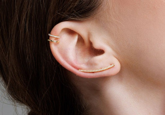 Boucle d'oreille Tom climber (noir ou blanc)