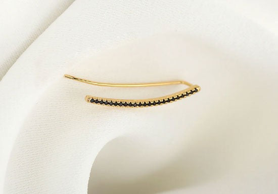 Boucle d'oreille Tom climber (noir ou blanc)