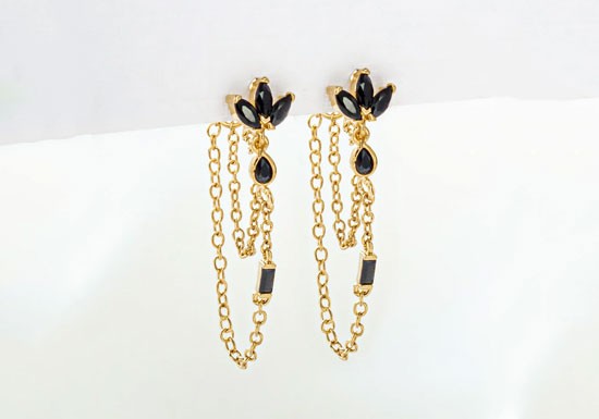 Boucles d'oreilles Zoé (couleur au choix)