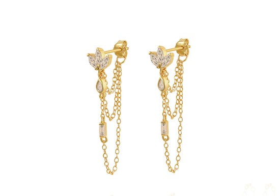 Boucles d'oreilles Zoé (couleur au choix)