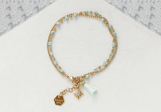 Bracelet Mythos double ( coloris au choix)