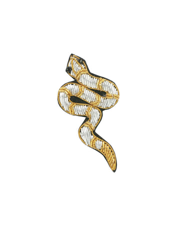 Broche Serpent doré