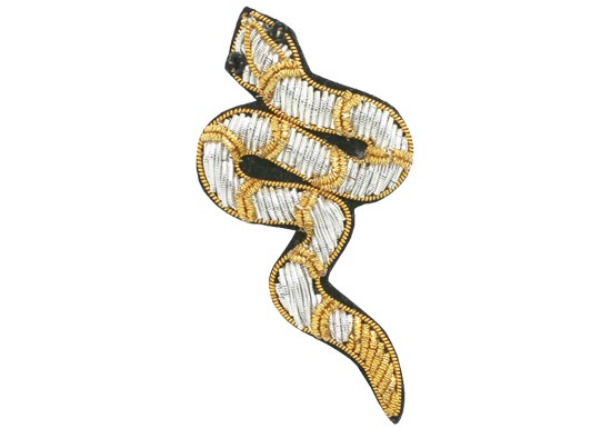 Broche Serpent doré