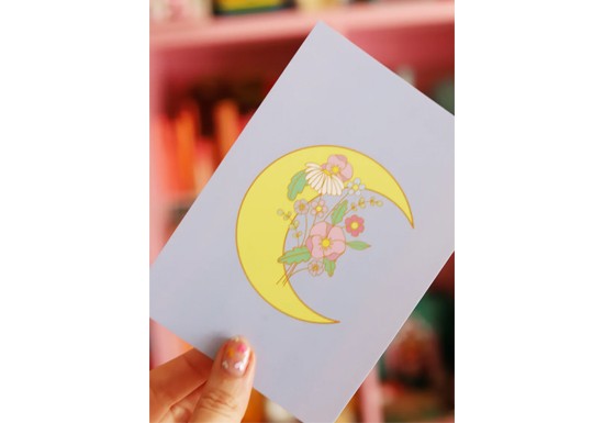 Carte postale flower moon