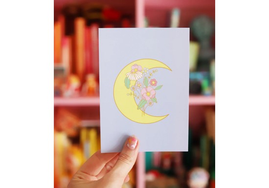 Carte postale flower moon