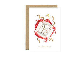 Carte postale Life is better with a cat