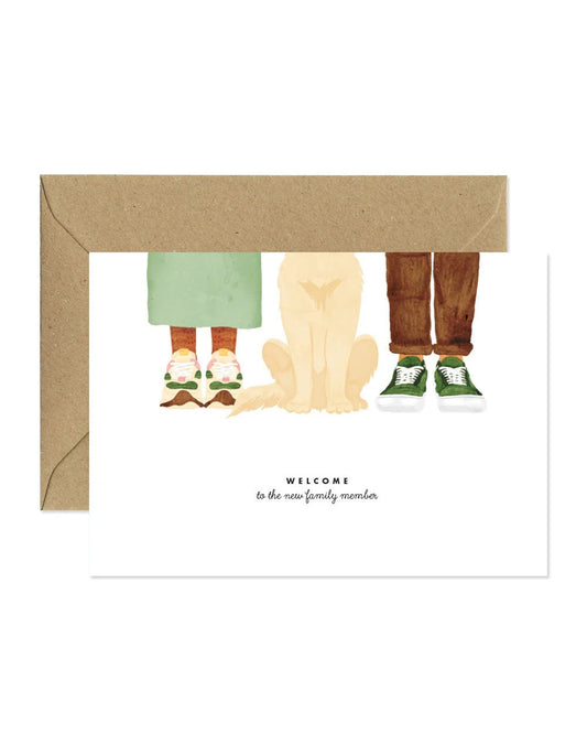 Carte postale Welcome Family Dog