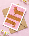 Carte Postale Amour Teckel