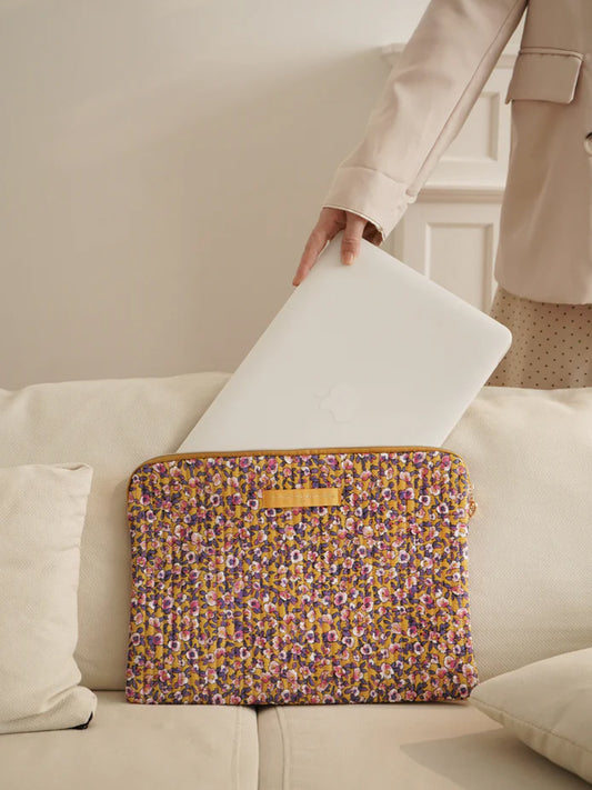 Pochette ordinateur 13-14'' Champs doré