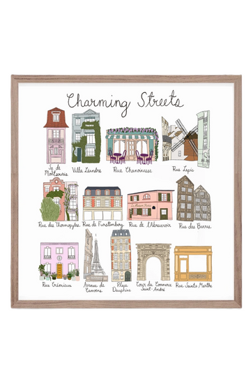 Petite affiche Charming Streets of Paris