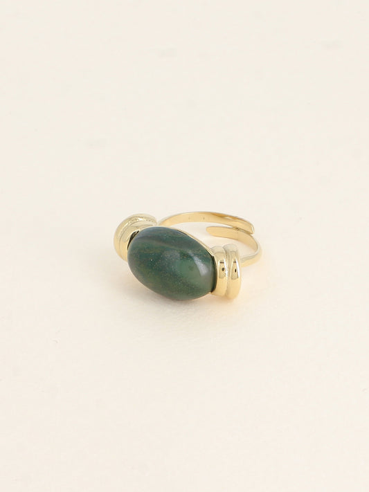 Bague Claryssia - Jaspe vert