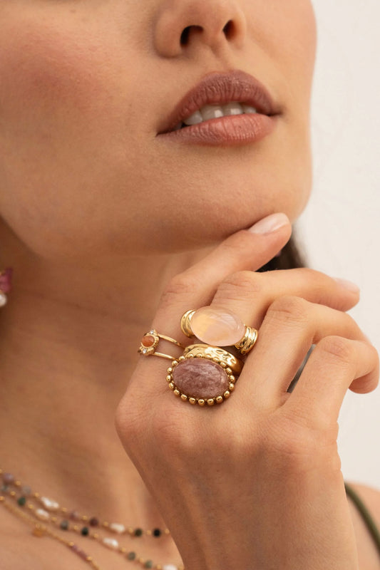 Bague Claryssia - Quartz rose