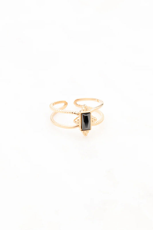 Bague Claudia - Noir