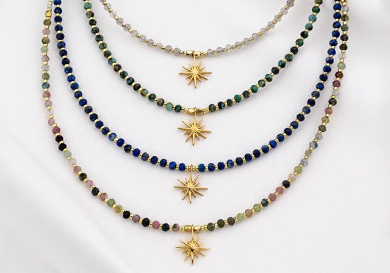 Collier Bliss (pierres au choix)