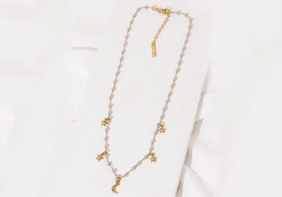 Collier Midnight (rose ou gris)