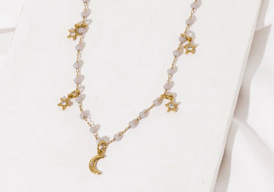 Collier Midnight (rose ou gris)