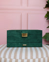 Boite Denise Velours Vert