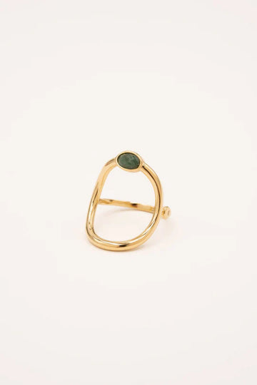 Bague Diania - Jaspe Vert