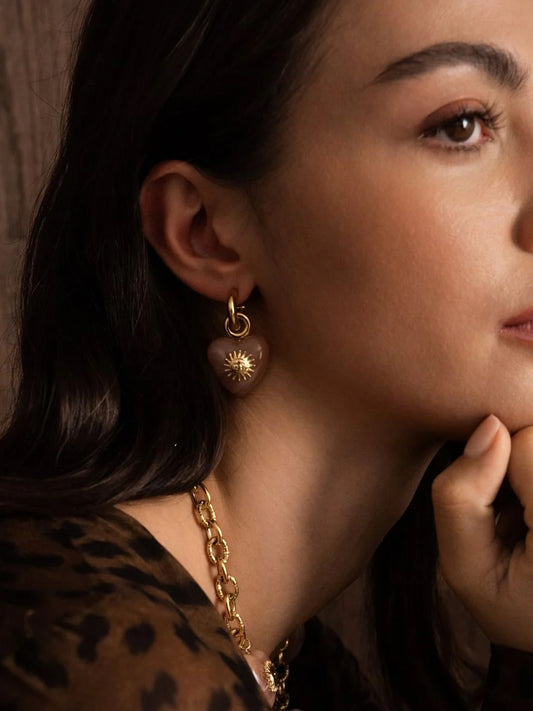 Boucles d'oreilles Esmeria - Rose