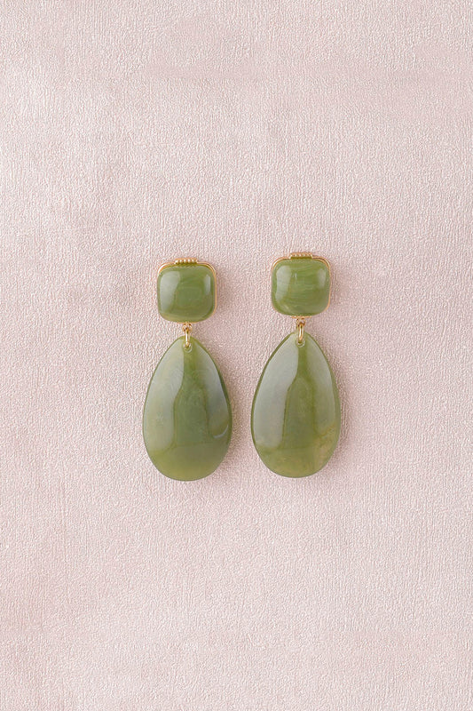 Boucles d'oreilles Esmory kaki