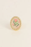 Bague médaillon Flora