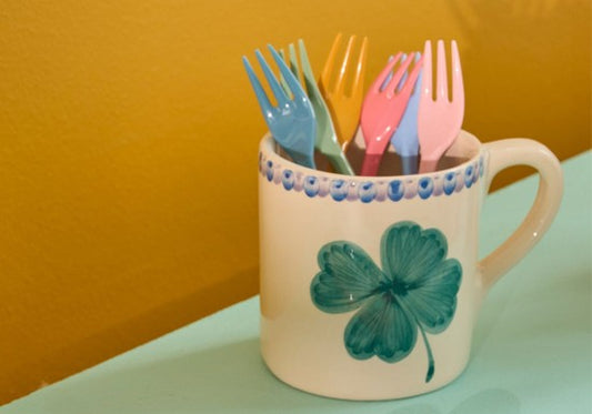 Fourchettes à gâteau - Multicolore - Lot de 6