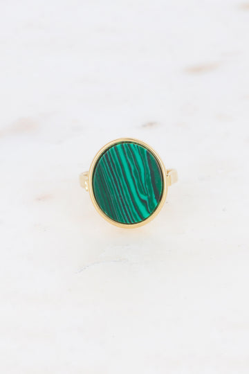 Bague Ginnette - Malachite