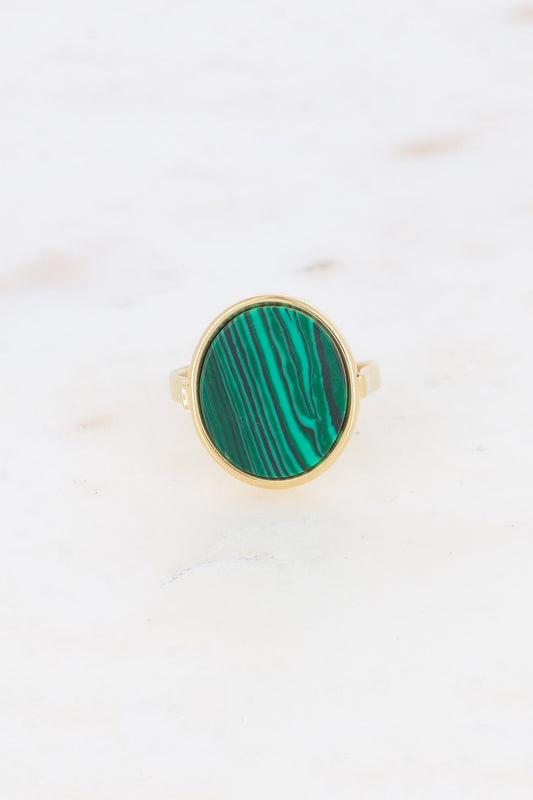 Bague Ginnette - Malachite