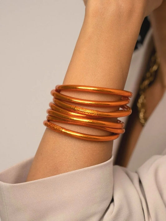 Jonc Bouddhiste Dark copper