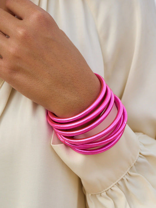 Jonc Bouddhiste Fuchsia