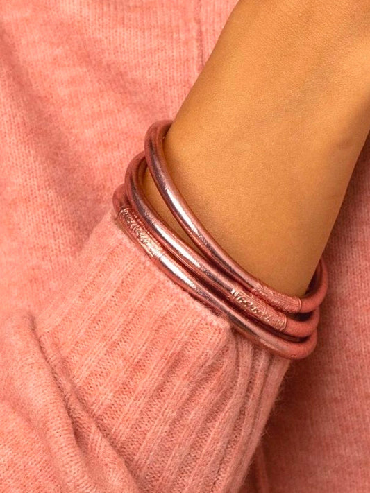 Jonc Bouddhiste Rose gold