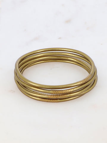 Jonc Bouddhiste fin - Dark Antique Gold