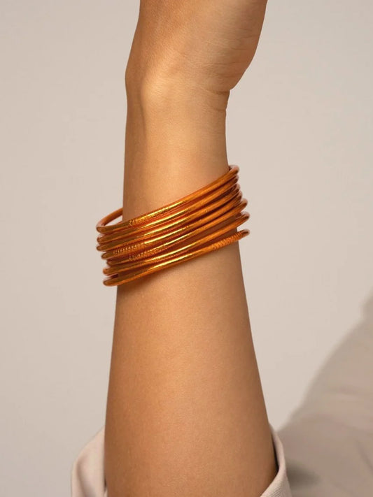 Jonc Bouddhiste fin - Dark Copper