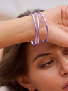 Bracelet Bouddhiste fin - Lilas