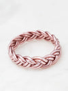 Bracelet Bouddhiste double tresse - Rose gold