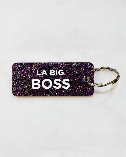 Porte-clés "La big boss" - Violet