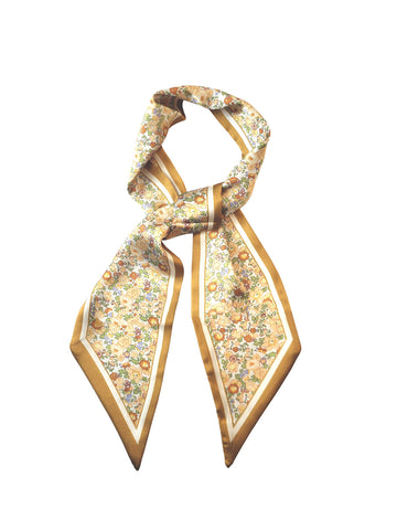 Foulard Lavallière Liberty jaune