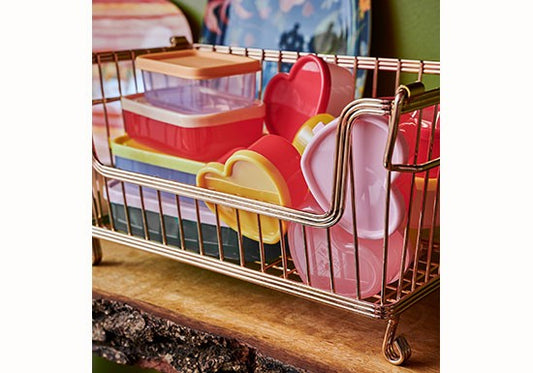 Lot de 8 boîtes plastiques cœur