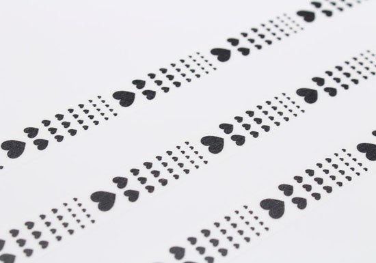 Masking Tape déco - Heart scale
