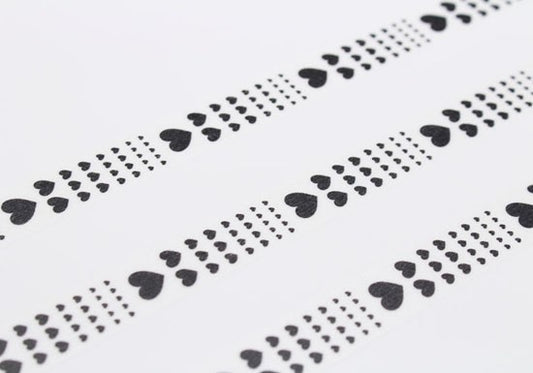 Masking Tape déco - Heart scale