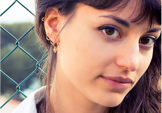 Mini anneaux Fruits d'or - argent