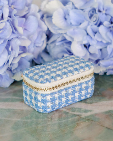 Boite Marie Pied-de-poule Bleu